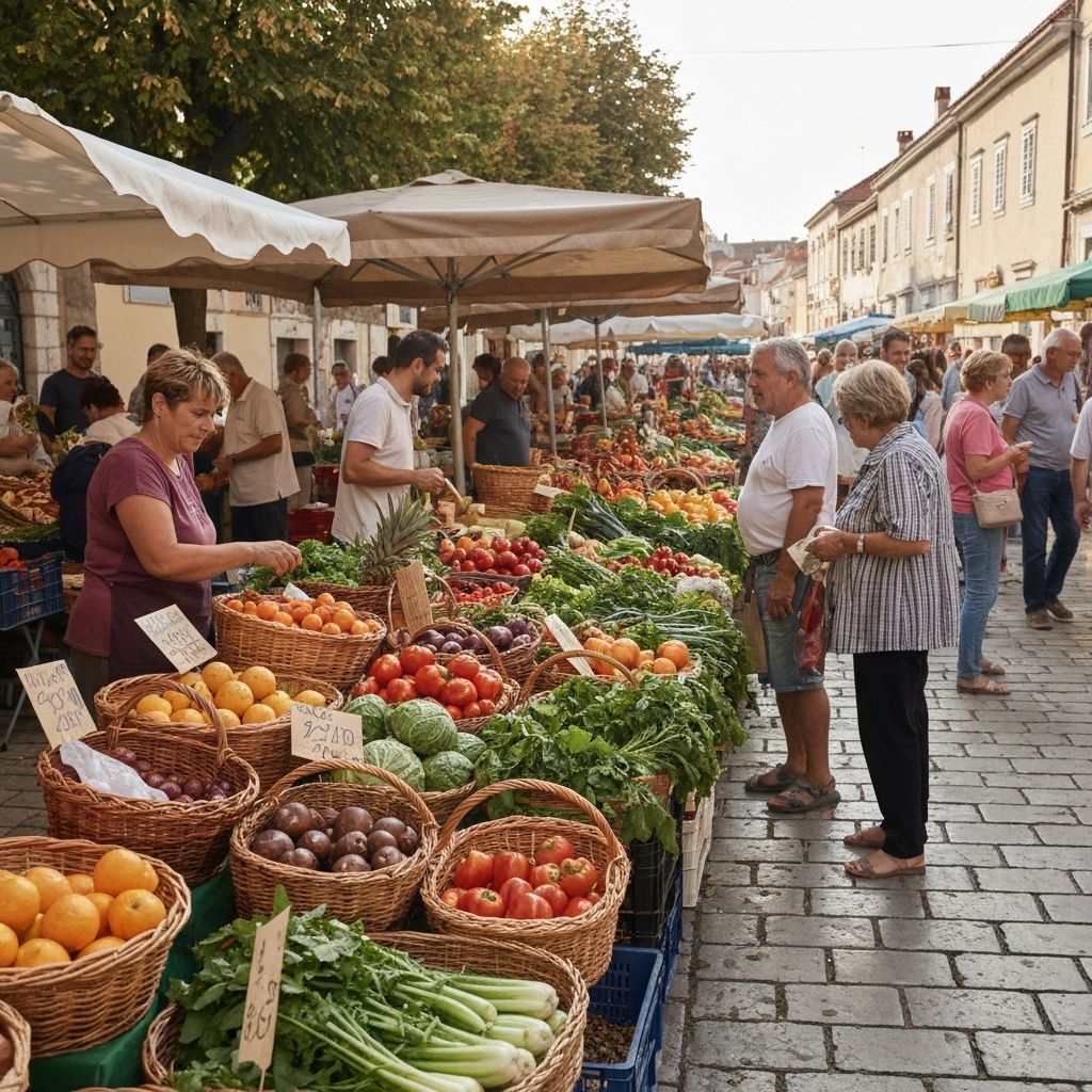 Tržnica s voćem i povrćem