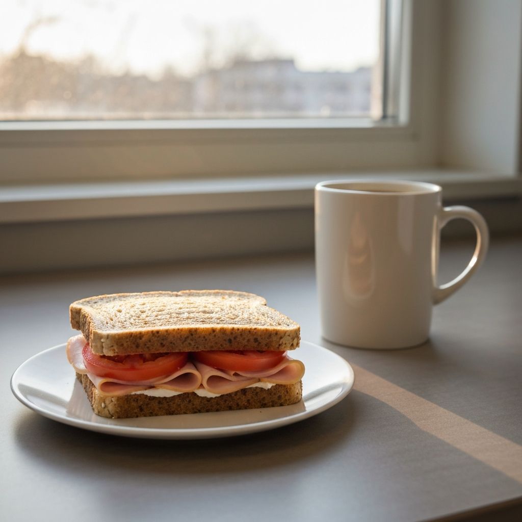 Brz doručak na radnom stolu